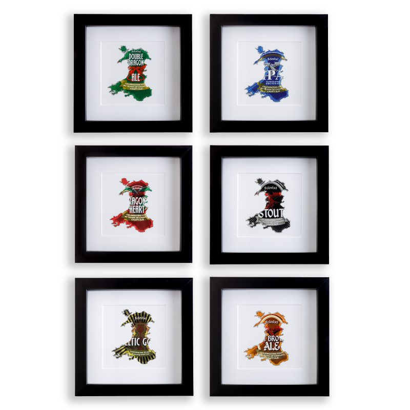 Felinfoel Framed Can Art All Six